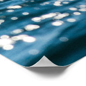 Walvisstaart Zeegezicht: dramatisch water. Poster (Hoek)