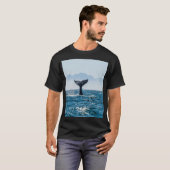 Walvisstaart Zeegezicht: dramatisch water. T-shirt (Voorkant volledig)