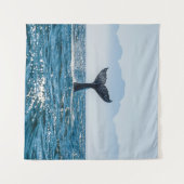 Walvisstaart Zeegezicht: dramatisch water. Wandkleed (Voorkant (horizontaal))