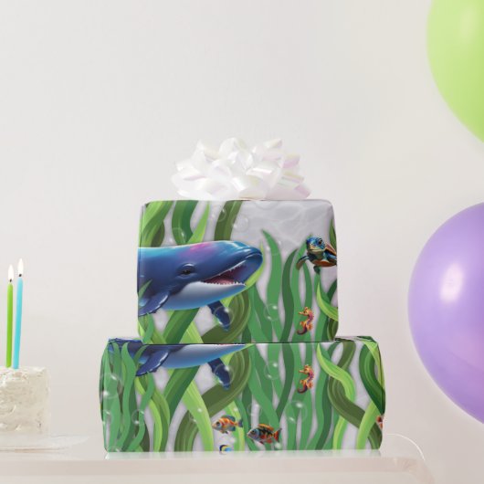 Walvistank inpakpapier Rolls (Feestgeschenken)