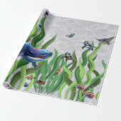 Walvistank inpakpapier Rolls (Uitgerold)