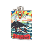 walvisvlees kan heupkolf voorzien van een label heupfles (Links)