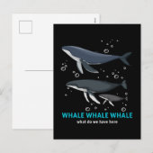walviswalvis wat hebben we hier? feestdagenkaart (Voorkant / Achterkant)