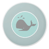 walviswalvissen zeezoogdieren keramische knop (Voorkant)