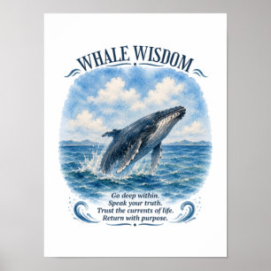 Walviswijsheid: Vertrouw de stromingen Poster