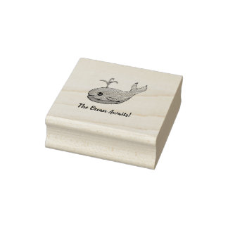 walviszegel rubberstempel