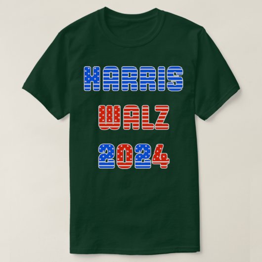 Walz 2024 Amerikaanse Vrijheid TShirt (Design voorkant)