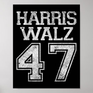 Walz 2024-campagne voor President Harris Waltz Vin Poster