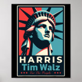 Walz 2024 Kamala Harris 2024 Tim Walz 2024 USA Poster (Voorkant)