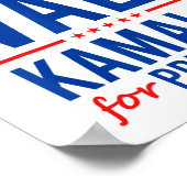 Walz 2024 Kamala Harris voor President Tim Walz Poster (Hoek)