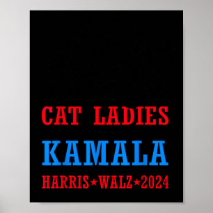 Walz 2024 President Verkiezing Kamala Harris Tim W Poster