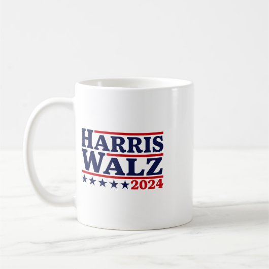 Walz 2024 Verkiezingen Kamala Harris Tim Waltz 202 Koffiemok (Links)