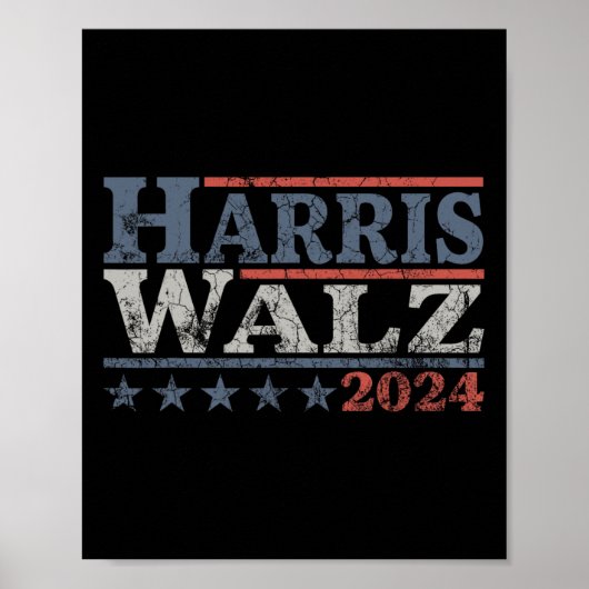 Walz 2024 Verkiezingen Kamala Harris Tim Waltz 202 Poster (Voorkant)