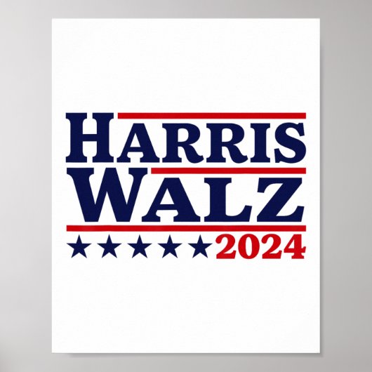 Walz 2024 Verkiezingen Kamala Harris Tim Waltz 202 Poster (Voorkant)