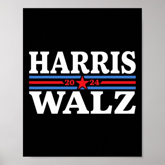 Walz 2024 Verkiezingen Kamala Harris Tim Waltz 202 Poster (Voorkant)