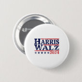 Walz 2024 Verkiezingen Kamala Harris Tim Waltz 202 Ronde Button 5,7 Cm (Voorkant /achterkant)