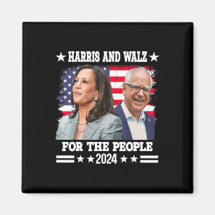 Walz 2024 Verkiezingen Kamala Harris Tim Waltz Magneet