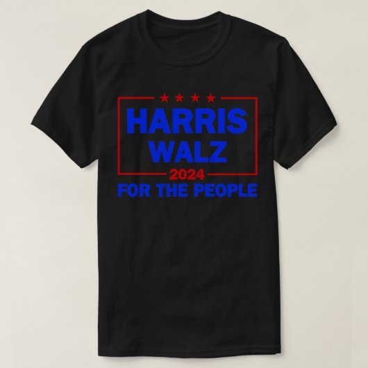 Walz 2024 voor de mensen Witte T-shirt (Design voorkant)