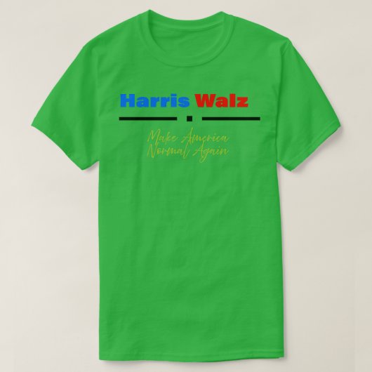 Walz 2024 weer normaal t-shirt (Design voorkant)