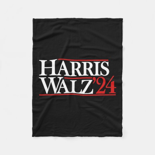 Walz 24 President Kamala 2024 Fleece Deken (Voorkant)