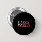 Walz 24 President Kamala 2024 Ronde Button 5,7 Cm (Voorkant /achterkant)