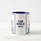 Walz - Ik wil dat je stemt Tweekleurige Koffiemok (Center)