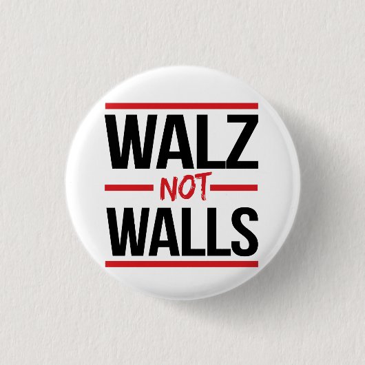 Walz NOT Walls Ronde Button 3,2 Cm (Voorkant)