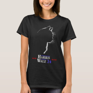 Walz Shirt Kat Dames Voor Harris Kamala Walz Shirt