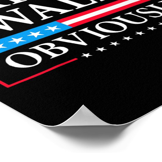 Walz uiteraard President Kamala Harris Waltz Elect Poster (Hoek)