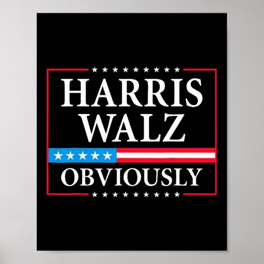 Walz uiteraard President Kamala Harris Waltz Elect Poster (Voorkant)