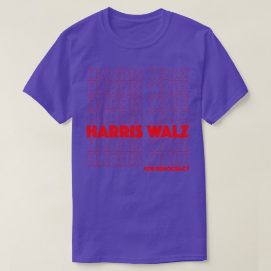 Walz voor democratie t-shirt (Design voorkant)