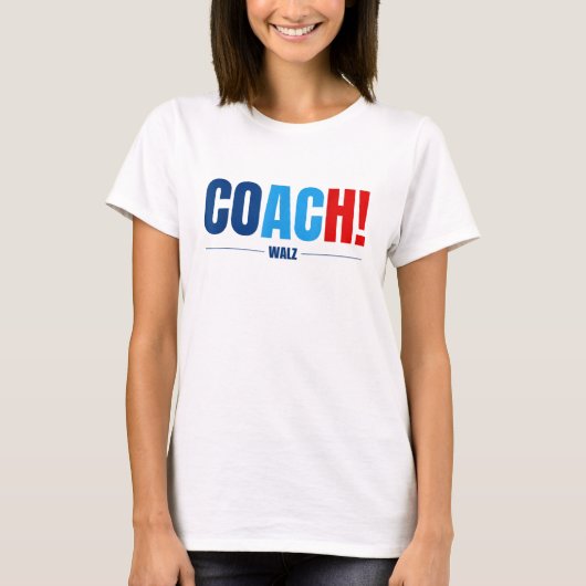 Walz Waltz Coach 2024 T-shirt Kamala Harris Waltz (Voorkant)