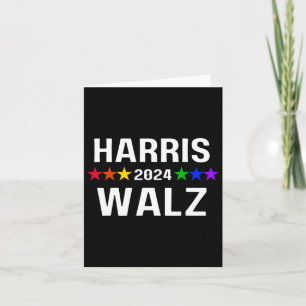 WAlzheimer 2024 LGBTQ Gay Pride Rainbow Kamala Har Kaart