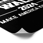 WAlzheimer 2024 Make America Kind Again Harris Wal Poster (Hoek)