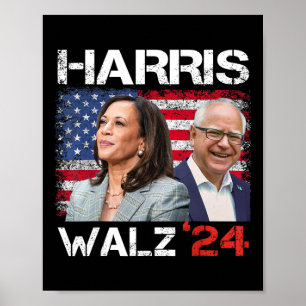 WAlzheimer 2024 President Verkiezing Kamala Harris Poster
