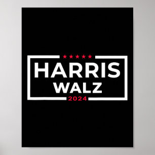WAlzheimer 2024 Tim W Kamala Harris USA Verkiezing Poster