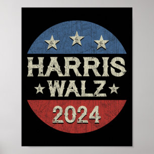 WAlzheimer 2024 Verkiezing Kamala Harris Tim W 202 Poster