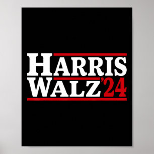 WAlzheimer 24 Verkiezing Kamala Harris Tim Waltz 2 Poster