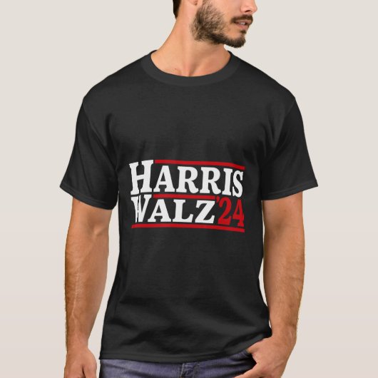 WAlzheimer 24 Verkiezing Kamala Harris Tim Waltz 2 T-shirt (Voorkant)