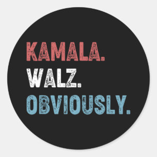 WAlzheimer Uiteraard 2024 Harris Waltz 2024 Electi Ronde Sticker