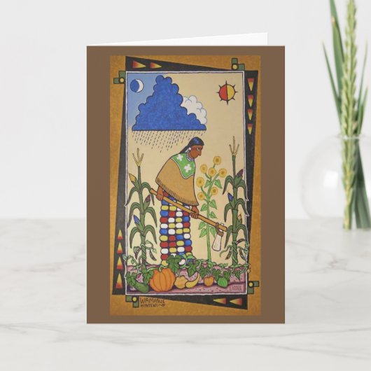 "Wamanje Hintewi" (Onze Gewassen) Notecard Kaart (Voorkant)