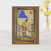 "Wamanje Hintewi" (Onze Gewassen) Notecard Kaart (Gele Bloem)