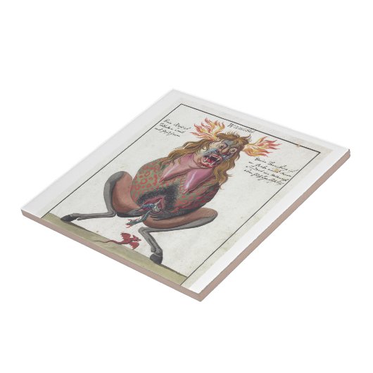 Wamidal demon tegeltje (Zijkant)