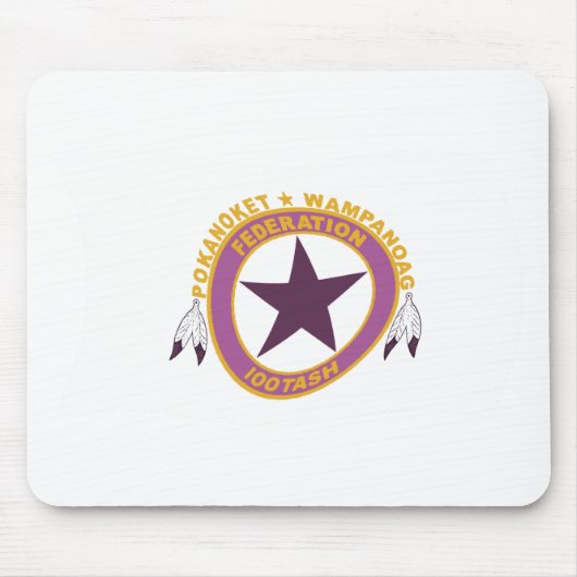 Wampanoag Stam Vlag Muismat (Voorkant)