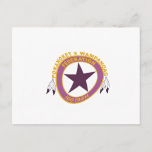 Wampanoag Stam Vlag Postkaart