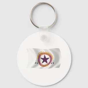 Wampanoag Stam Vlag Sleutelhanger