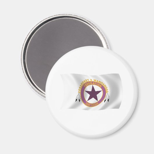 Wampanoag Tribe Flag Magnet (Voorkant / Achterkant)