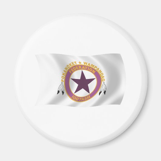 Wampanoag Tribe Flag Magnet (Voorkant)