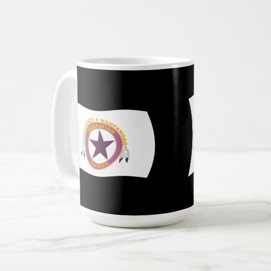 Wampanoag Tribe Flag Mok (Voorkant links)