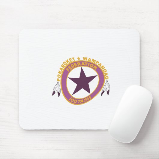 Wampanoag Tribe Flag Mousepad Muismat (Met muis)